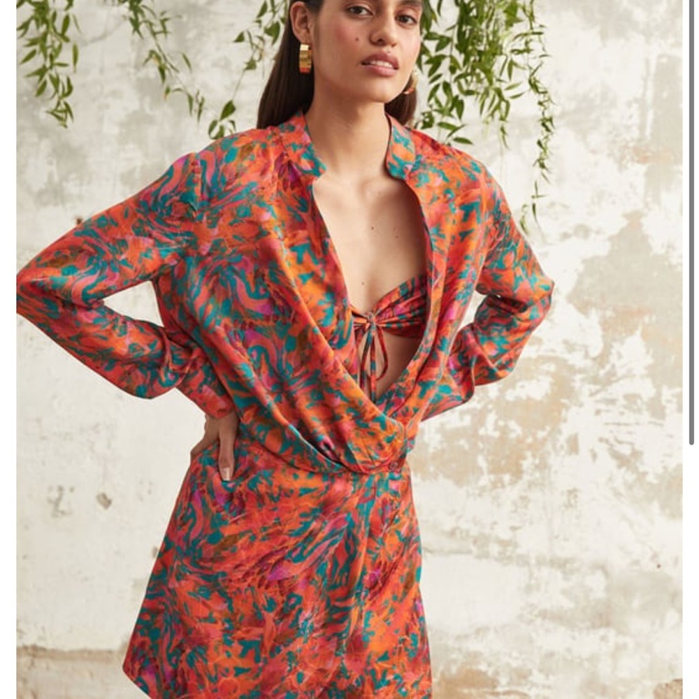 Vibrant Multicolor Two-Piece Dress
